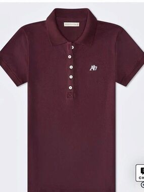 Aéropostale A87 Piqué Polo Burgundy Size XL
